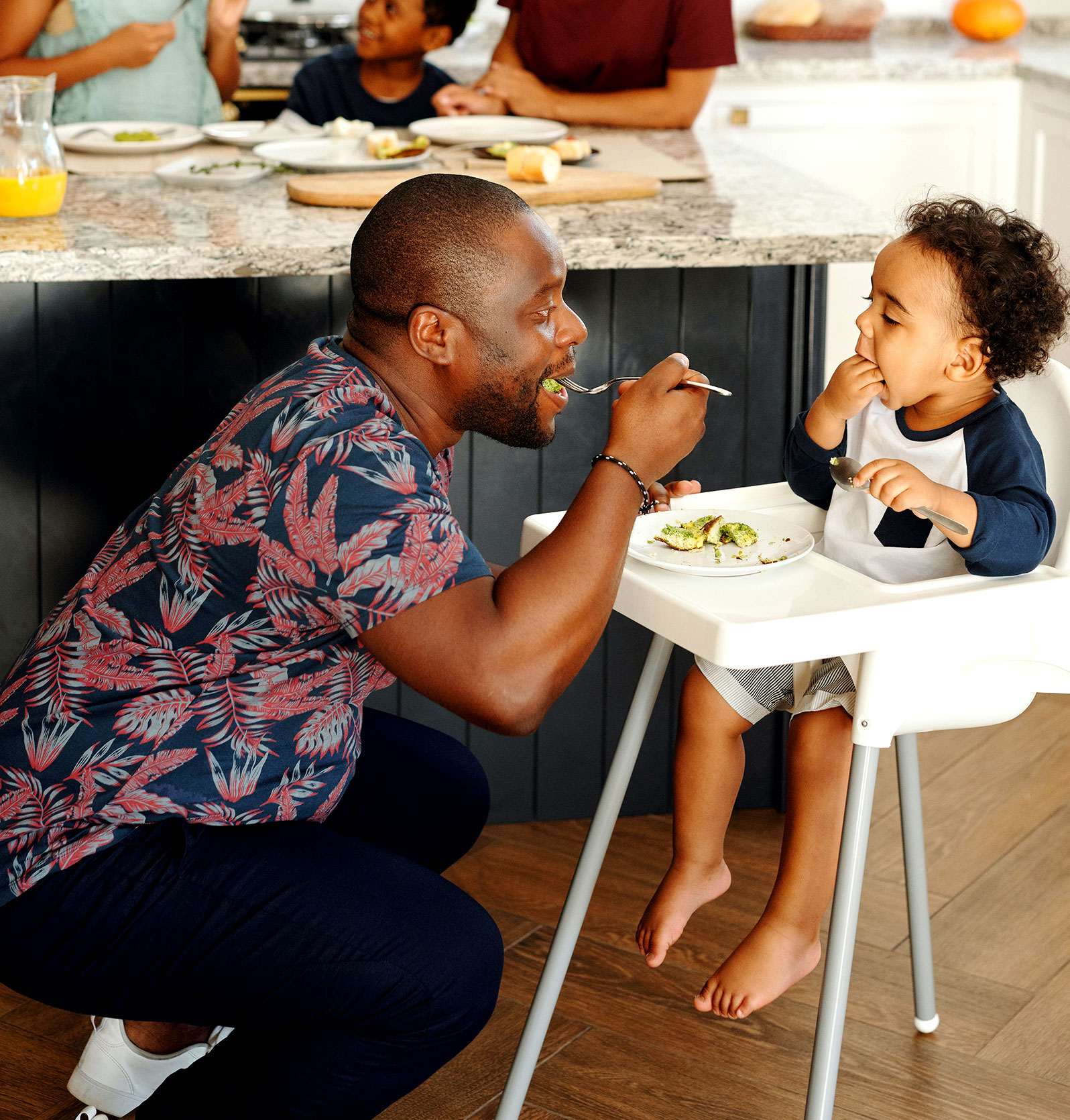 Father with his kid
